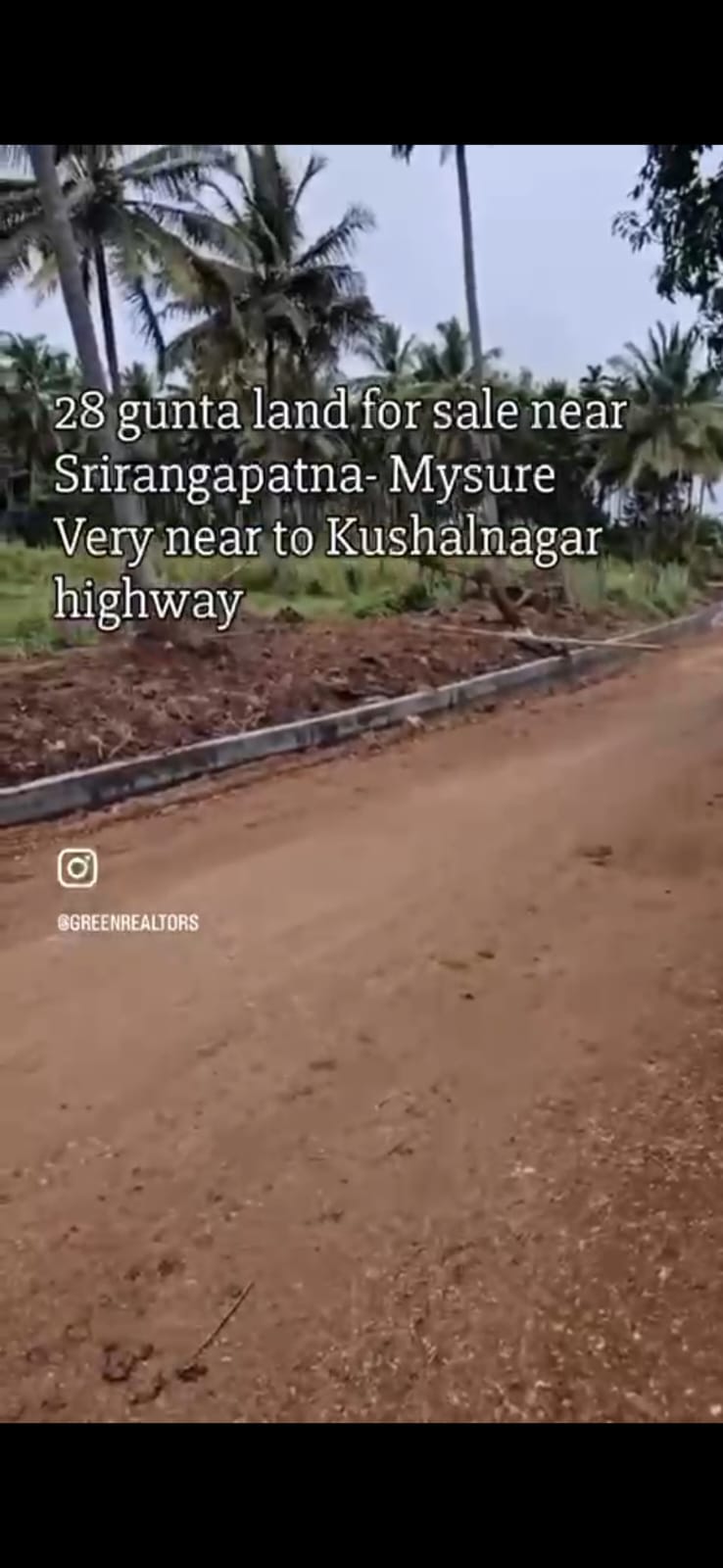 *property id 5116*  🌿 *28 Gunta Land for Sale – Palahalli, Near Srirangapatna (Mysuru)
